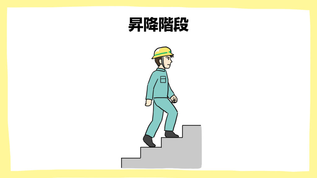 昇降階段・建設現場の安全ポスター